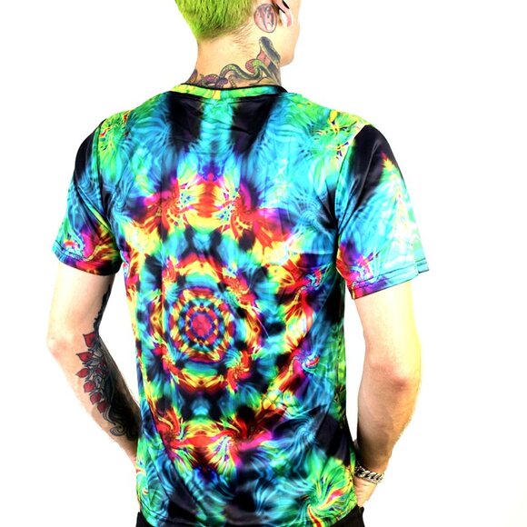 Trippy Tie Dye Hippie Psychedelic Shirt - Picture 2 of 2